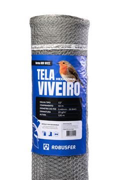 TELA HEXAGONAL VIVEIR0 1/2 BWG 26X1,0X 50M