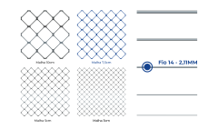 TELA ALAMBRADO MALHA 7,5 FIO 14 ALTURA 1,80M 25MT