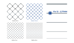 TELA ALAMBRADO MALHA 7,5 FIO 12 ALTURA 1,80M 25MT
