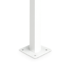 POSTE PARA GRADIL PARAFUSADO RAL 9003 BRANCO 2.08M
