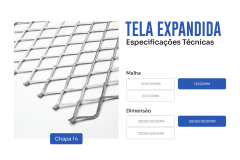 TELA EXPANDIDA GALVANIZADA 12X25MM 3000X1000 1/4